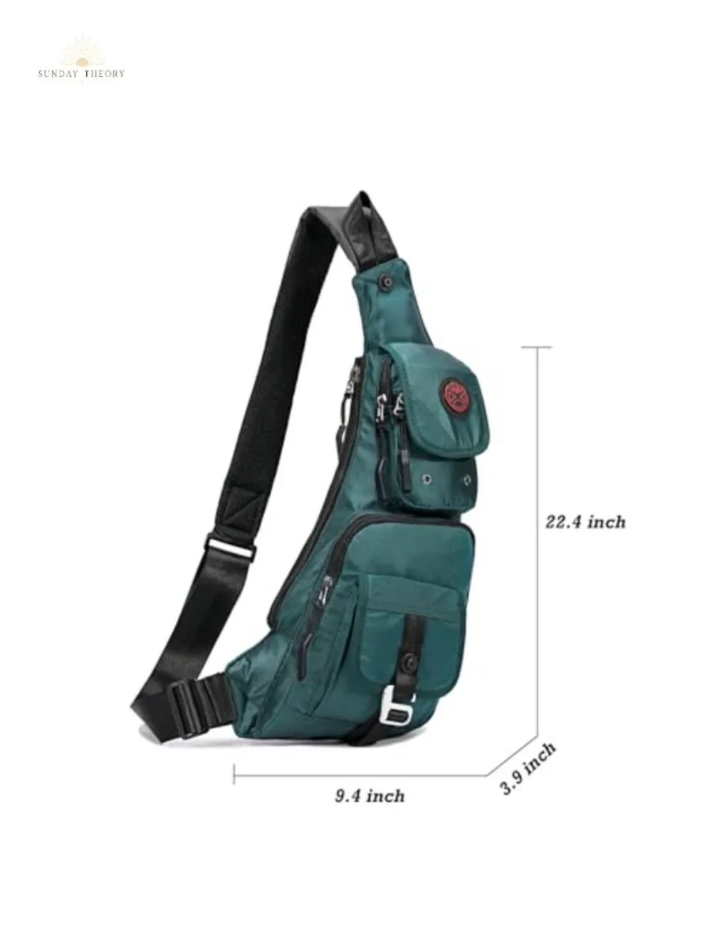 Nylon Sling Bag Crossbody Chest Shoulder Backpack Casual Daypack Travel